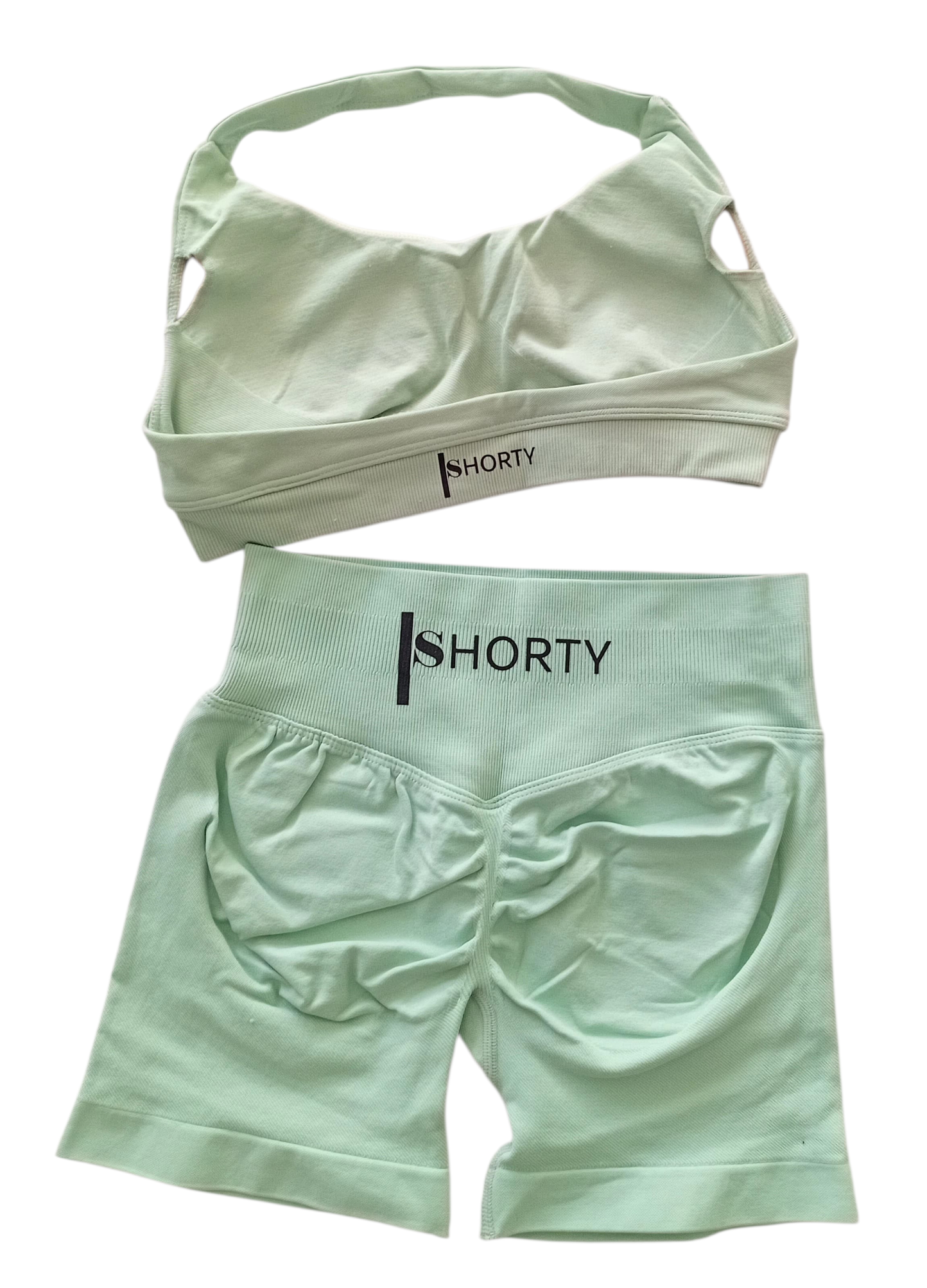 Lenon Green Scrunch Butt Short & Bra Set